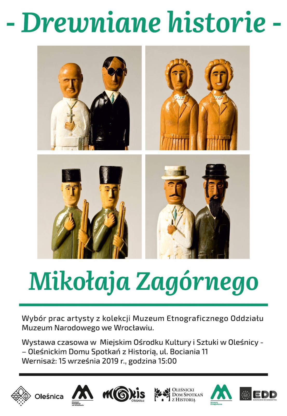 „Drewniane historie” - wystawa rzeźb Mikołaja Zagórnego