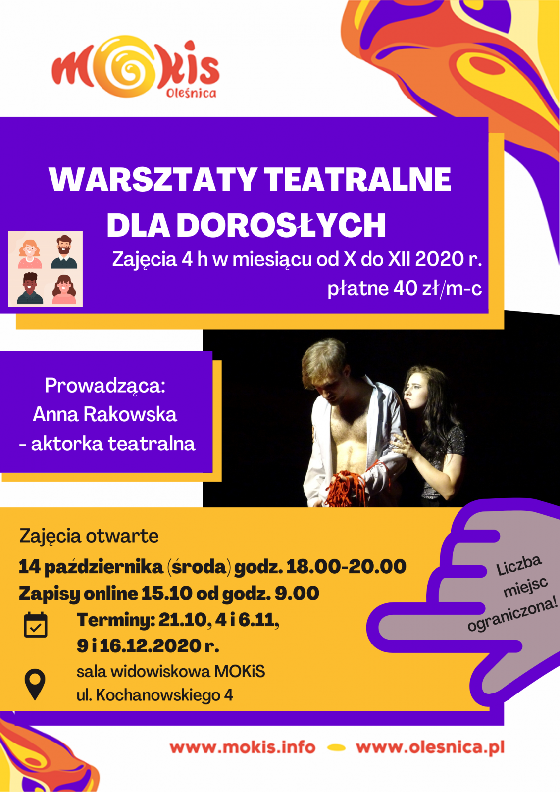 plakat informacyjny teatr - dorośli