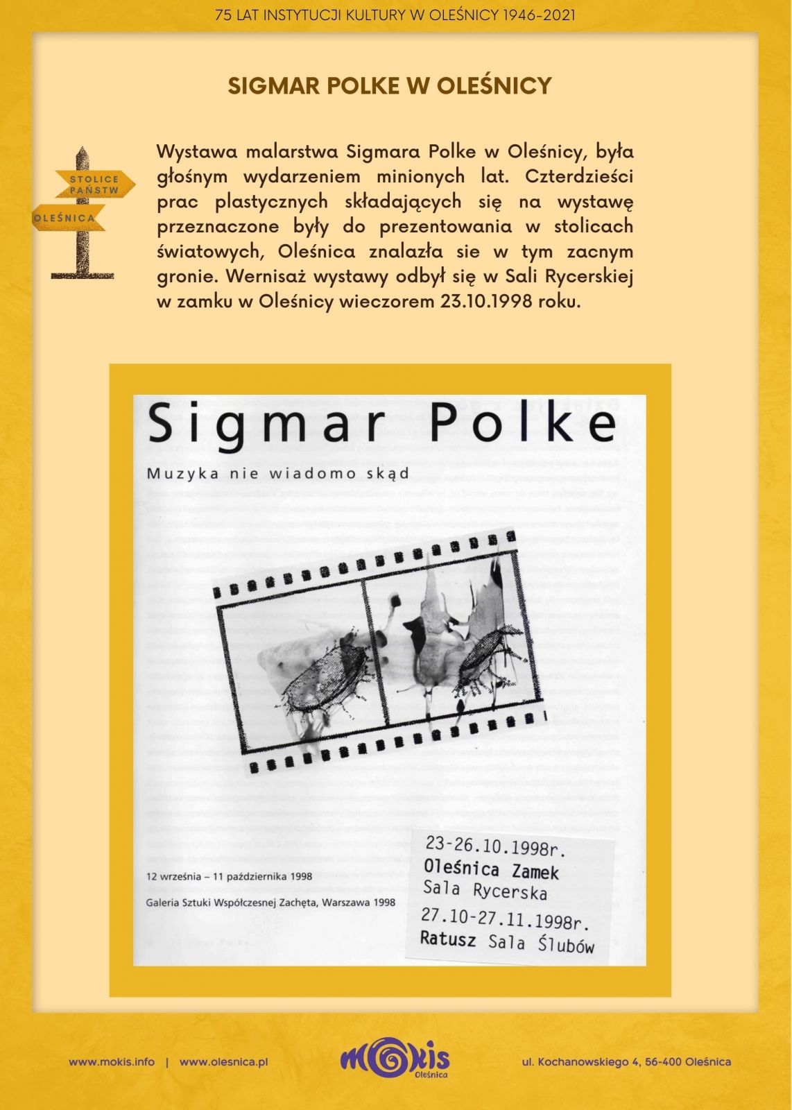 80. rocznica urodzin Sigmara Polke