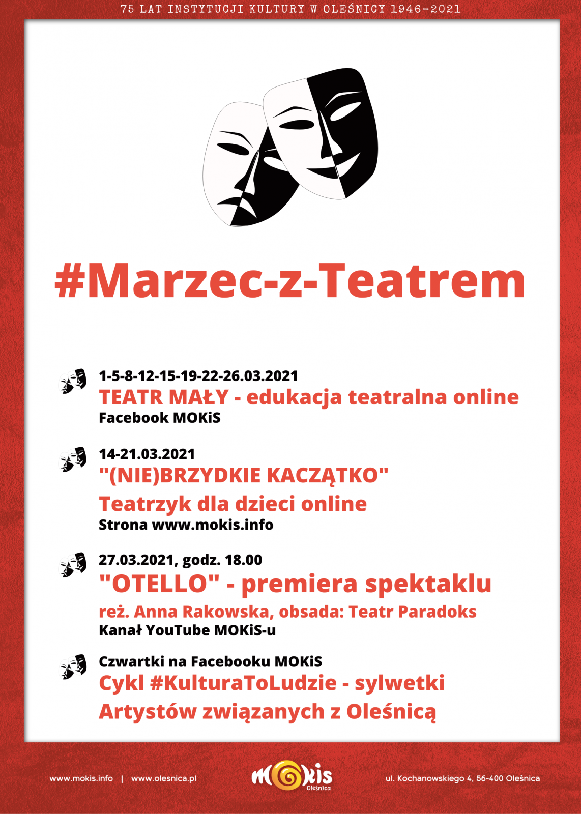 plakat Marzec z Teatrem