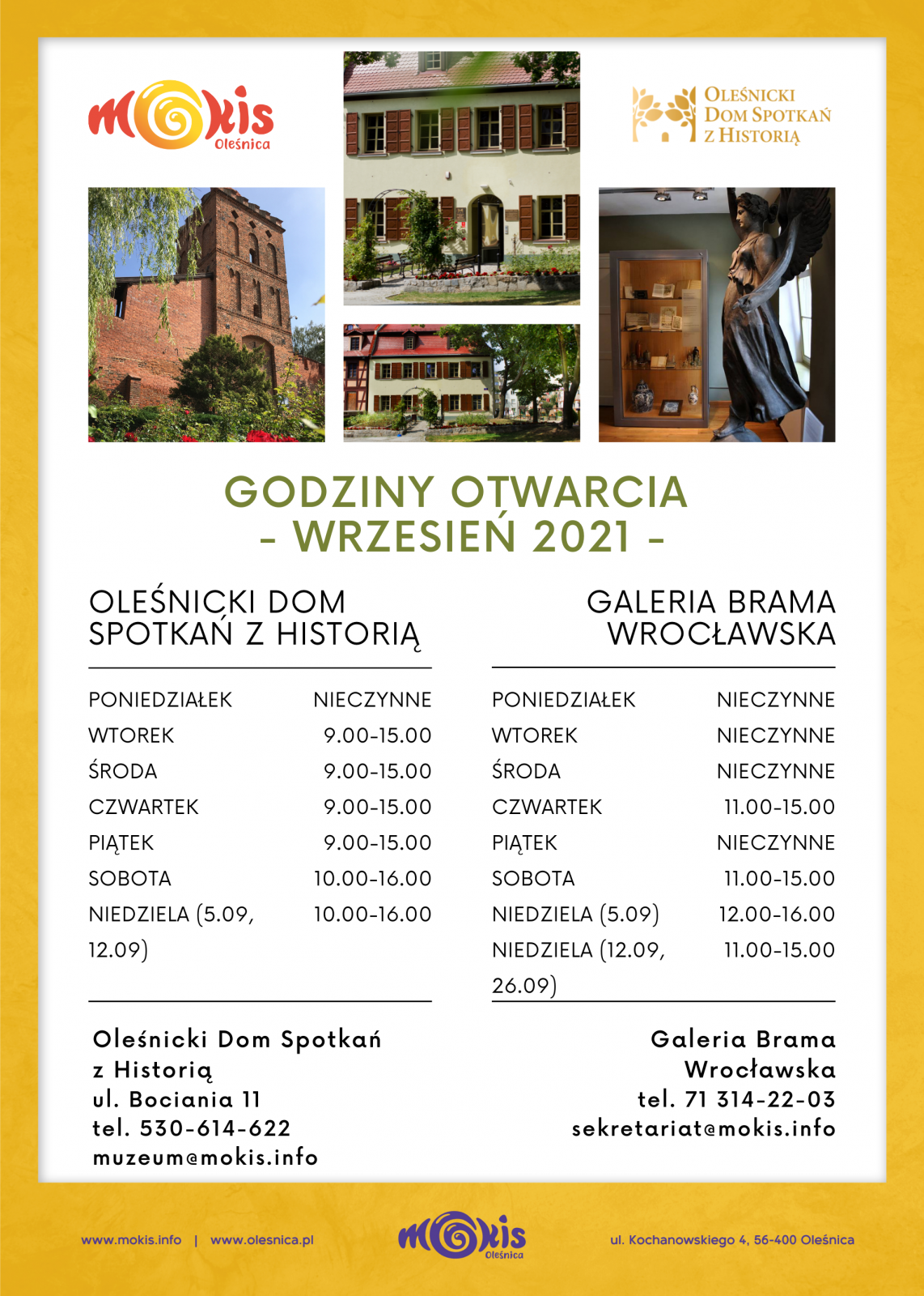 plakat - otwarcie ODSzH i Brama