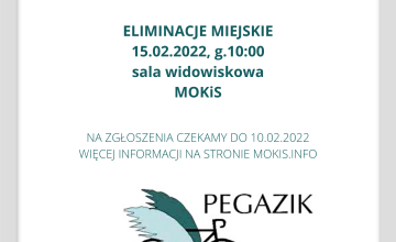 Zgłoszenia na XXV Dolnośląski Konkurs Recytatorski PEGAZIK