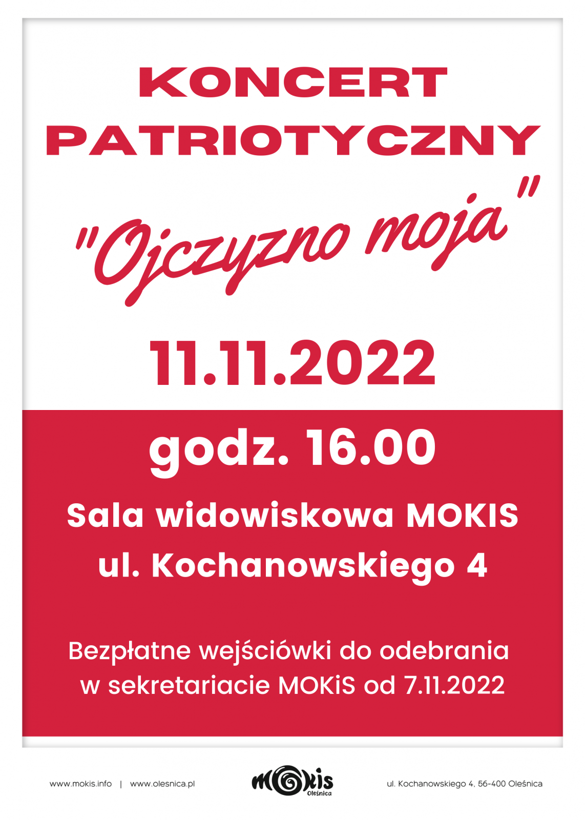 koncert patriotyczny 11.11.2022