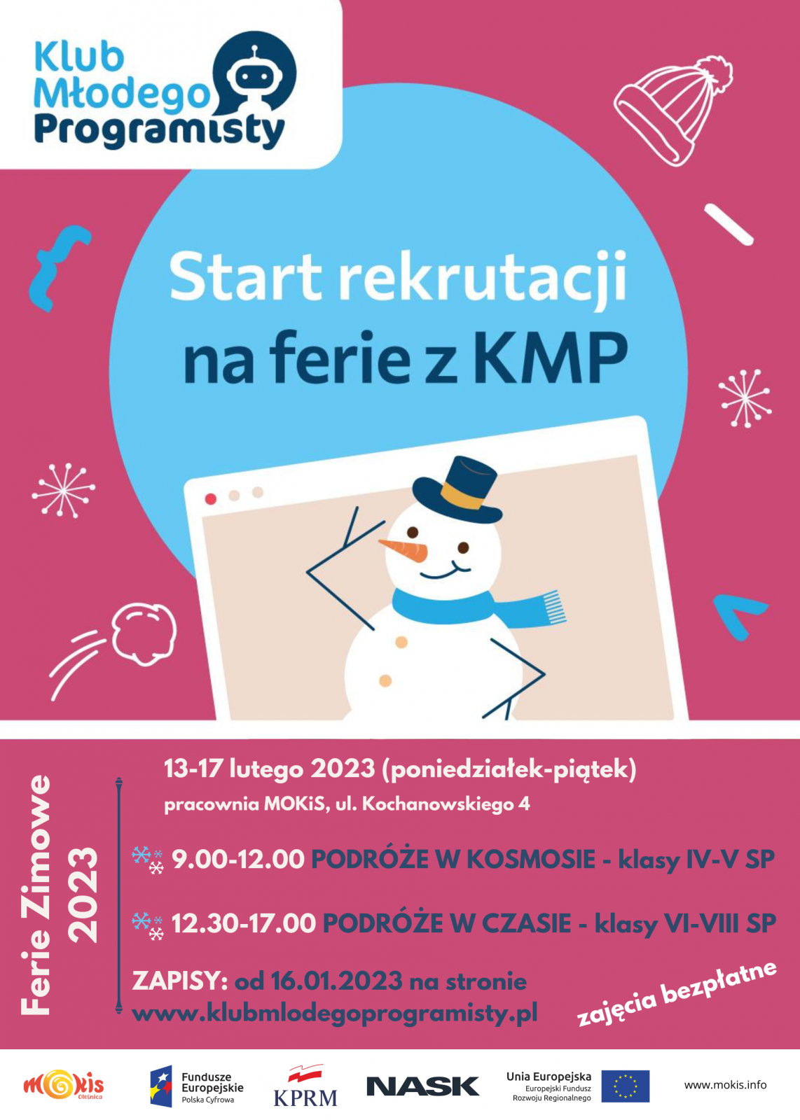 KMP plakat ferie zimowe