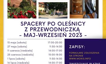 Spacery miejskie z przewodnikiem - lipiec
