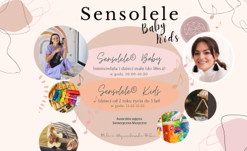 Warsztaty sensoryczno-muzycznych dla dzieci  - Sensolele Baby i Sensolele Kids