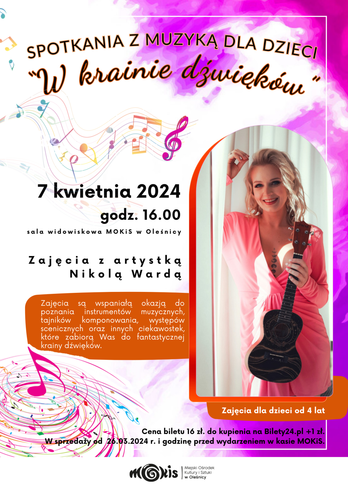 plakat na spotkania z muzyką