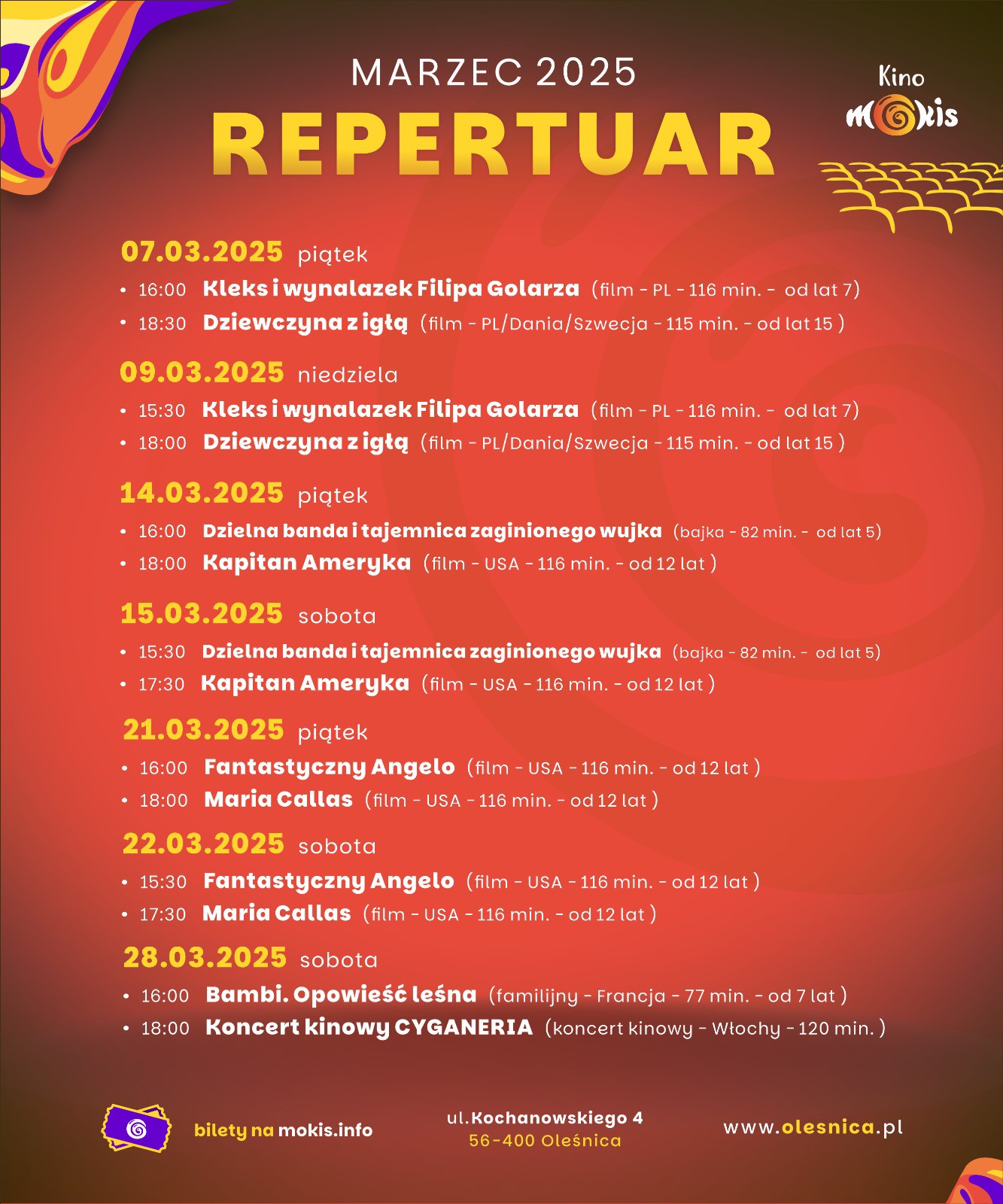 repertuar plakat
