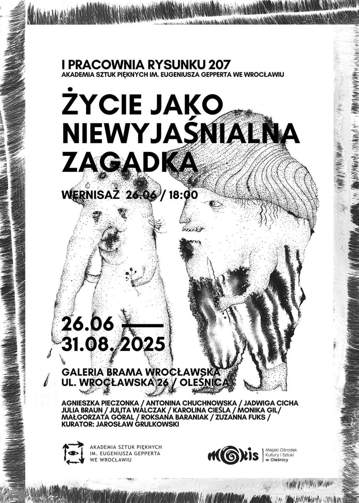 plakat na wystawę ASP