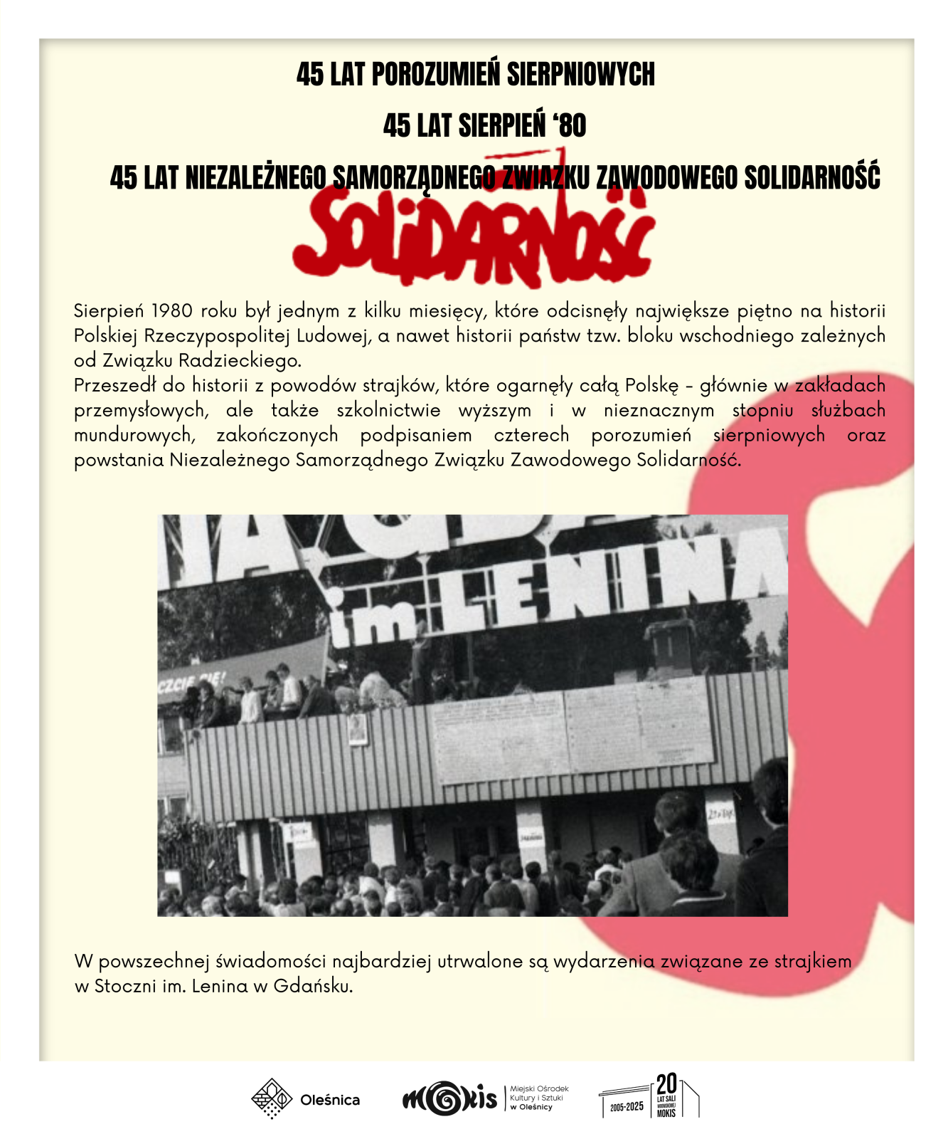 plakat inforumjący