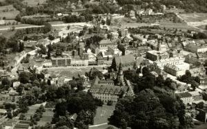 Retro Środa Oleśnica z lotu ptaka w 1962 roku 