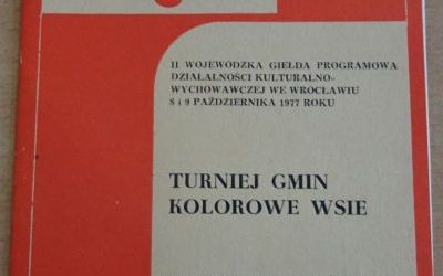 Turniej Gmin "Kolorowe Wsie" - program 1976 rok (1)