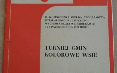 Turniej Gmin "Kolorowe Wsie" - program 1976 rok (1)