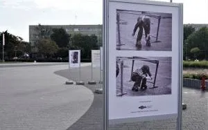 Wystawa plenerowa fotografii Bogdana Kuczmańskiego  ,,Smaki dzieciństwa” - ,,Mleko” i ,,Wrotkarze". (7)