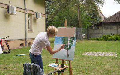 Oleśnicki Plener Malarski "Park Sztuki" z Jarosławem Kiełbasiewiczem (3)
