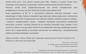 Wystawa plenerowa pt. „Moda stanu wojennego” (1)