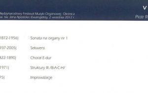 VIII Międzynarodowy Festiwal Muzyki Organowej - Oleśnica 2012 (9)